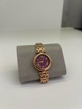 Michael Kors Rose Gold Bracelet Watch with Plum Dial